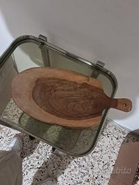 tagliere in legno da antiquariato 