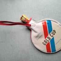 Racchetta da ping pong Gold Cup vintage con custod