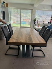 Tavolo da pranzo allungabile design moderno