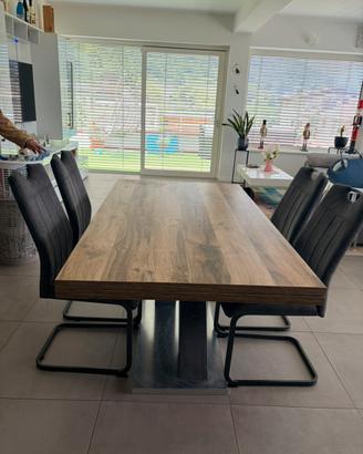 Tavolo da pranzo allungabile design moderno