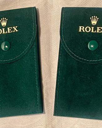 Rolex Coppia Di Pochette Porta Orologio Nuovi