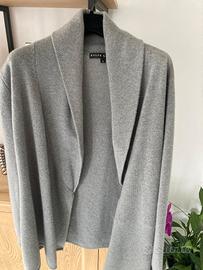 Ralph Lauren cardigan cashmere grigio