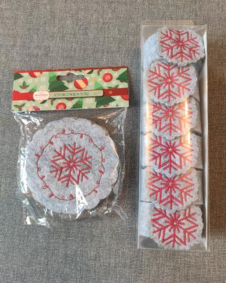 sottobicchieri e segna posto dueesse cristmas