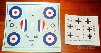 Decals aerei inglesi e tedeschi