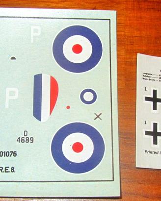 Decals aerei inglesi e tedeschi