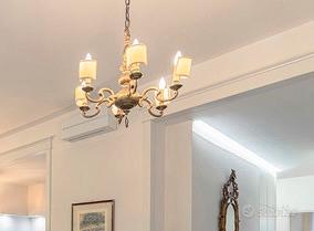 Lampadario in bronzo