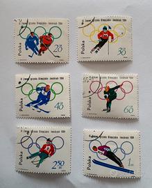 Francobolli Olimpiadi invernali 1964 Innsbruck