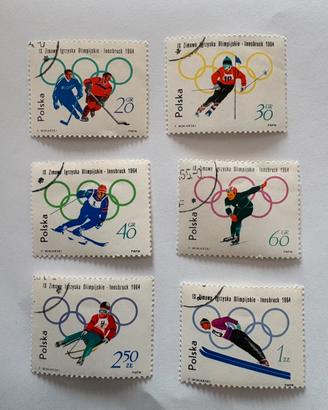 Francobolli Olimpiadi invernali 1964 Innsbruck