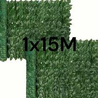 Siepe Artificiale 1x15m – Edera Finta per Esterni