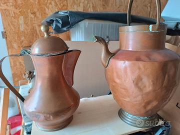 Set 2 brocche in rame 