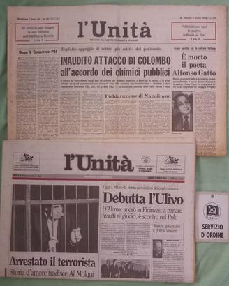 L'Unità '76+Cartellino PCI +L'Unità 96 Nasce Ulivo