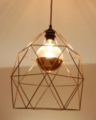 Lampada da soffitto in metallo