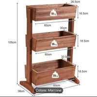 Fioriera Verticale a 3 Livelli in Legno