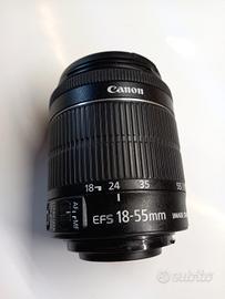 Obiettivo zoom Canon EFS 18-55 stabilizzato 