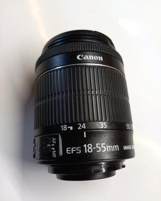 Obiettivo zoom Canon EFS 18-55 stabilizzato 