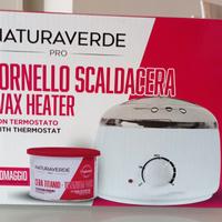 FORNELLO SCALDACERA + CERA + STRISCE+SPATOLA