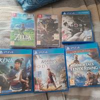 Giochi PlayStation 4 e Nintendo Switch 