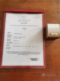 💎 Orecchini in oro bianco 18 kt con diamanti natu