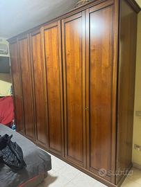 Camera da letto completa in legno massello