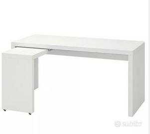 Scrivania Ikea Malm com piano estraibile