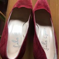 Scarpe in camoscio, tacco 8 numero 37