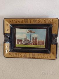 Posacenere Souvenir Paris in ceramica 