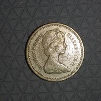 Moneta sterlina britannica del 1983