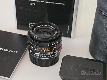 Leica M Summicron 35 ultimo tipo Come nuovo