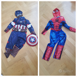 Maschera Capitan America+scudo, Spiderman