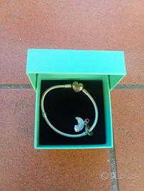 Pandora bracciale con Charm nuovi, argento