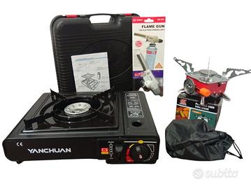 Fornelli da campeggio+ cannello fiamma ossidrica 