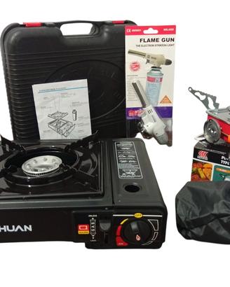 Fornelli da campeggio+ cannello fiamma ossidrica 