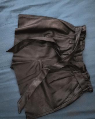 pantaloncini pelle 
