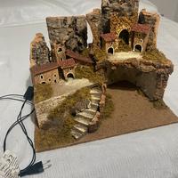 Presepe di Natale con illuminazione