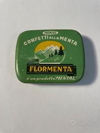 Scatola di Latta Flormenta Anni '60 Vintage