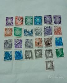 Lotto 25 Francobolli DDR Germania Est Anni 50/70