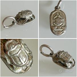 Ciondolo Amuleto Scarabeo argento