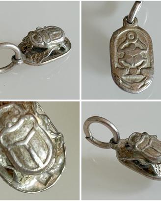 Ciondolo Amuleto Scarabeo argento
