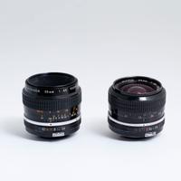 Nikon Micro-Nikkor 55mm 1:3,5 AI e 24mm 1:2,8