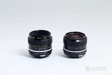 Nikon Micro-Nikkor 55mm 1:3,5 AI e 24mm 1:2,8