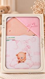 Coordinato culla 4 pezzi 100% cotone – Rosa