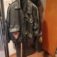 bomber in pelle vera