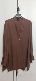 Blusa donna marrone Piazza Italia elegante e versa