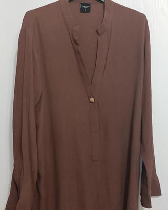 Blusa donna marrone Piazza Italia elegante e versa