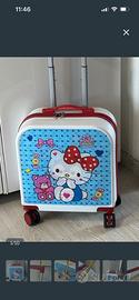 Hello Kitty Valigia Trolley Borsa Viaggio Ragazza.
