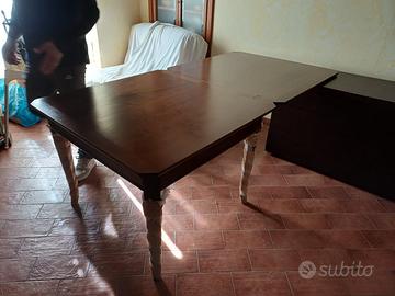 TAVOLO IN LEGNO MASSELLO ALLUNGABILE