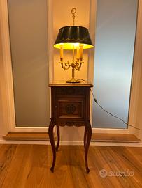 Lampada bouillotte in ottone dorato francia XX