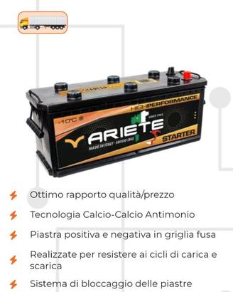 BATTERIA AVVIAMENTO 200Ah