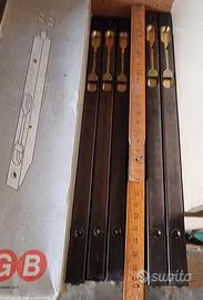 Lotto 14 Catenacci a leva AGB bronzo 30cm nuovi