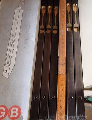 Lotto 14 Catenacci a leva AGB bronzo 30cm nuovi